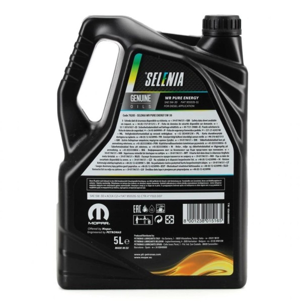 Selenia WR Pure Energy 5W-30 - Image 2
